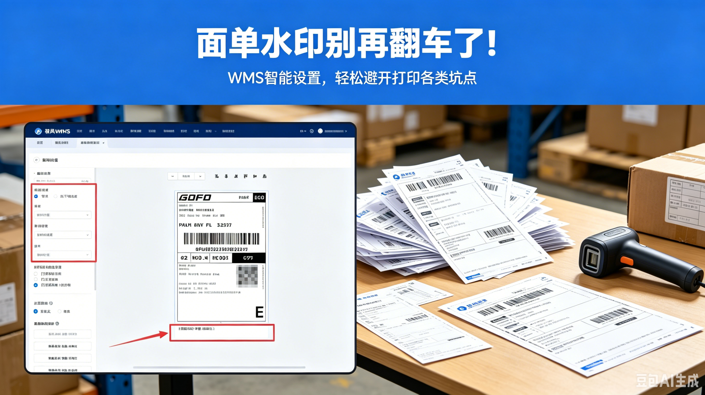 面单水印总是变形、截断、乱成一团？“对症下药”的解法来了！